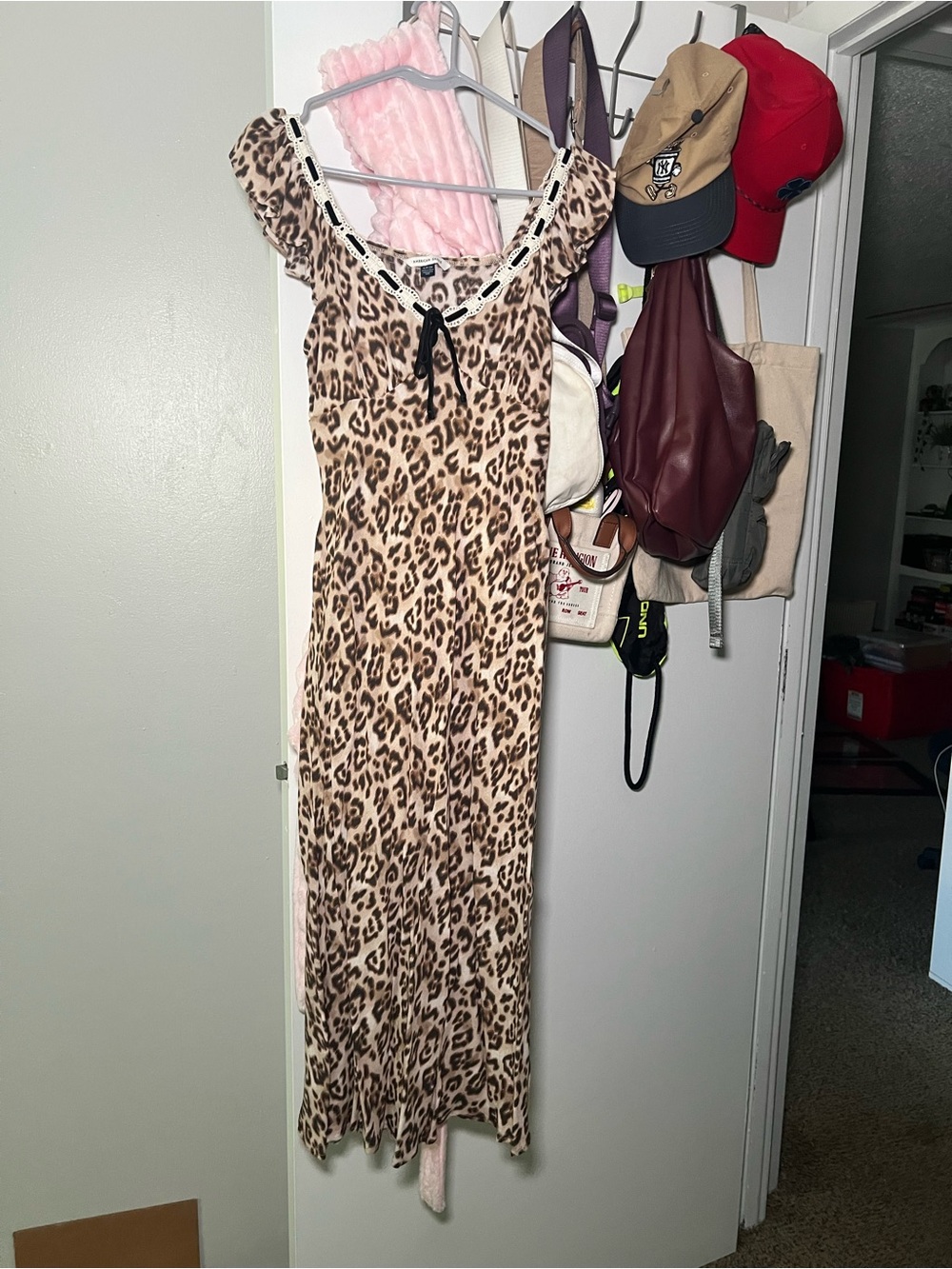 American Eagle Outfitters Leopard-Print Chemise in Tan and Brown